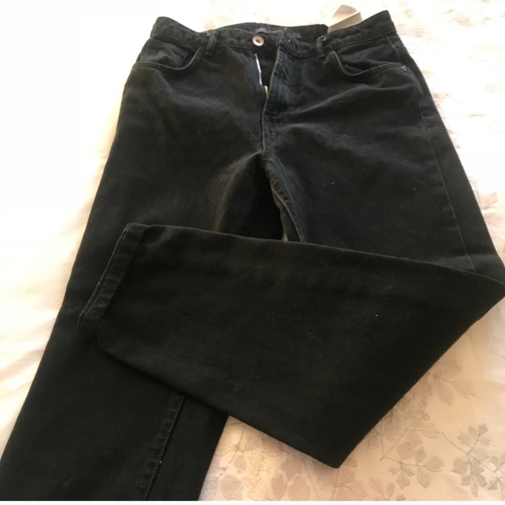Black high waist Mom jeans Zara